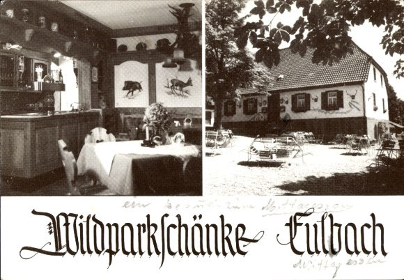 Postcard Eulbach Michelstadt im Odenwald, Wildparkschänke