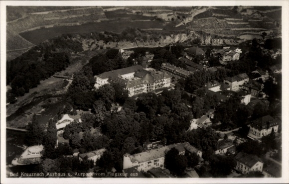 Postcard Bad Kreuznach in Rhineland Palatinate, aerial photograph