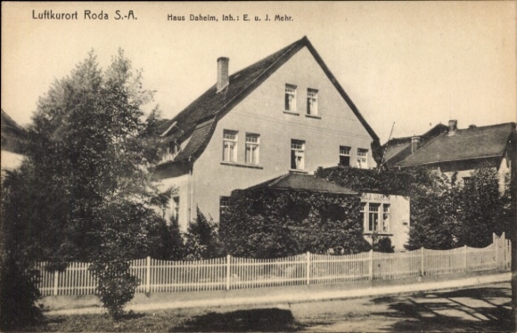 Ak Roda Stadtroda in Thüringen, Pension Haus Daheim