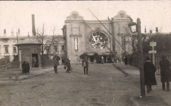 Photo Postcard Ternopil Tarnopol Ukraine, railway station