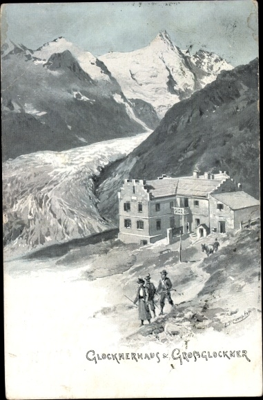 Artist PC Compton, Edward Theodore, Carinthia, Glocknerhaus and Grossglockner