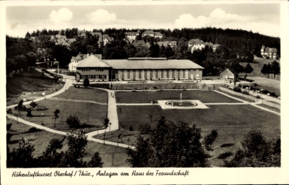 Postcard Oberhof in the Thuringian Forest, facilities at the House of Friendship