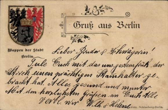 Wytłoczony herb KP Berlin, herb miasta