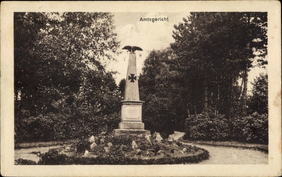 Postcard Neukloster in Mecklenburg, war memorial