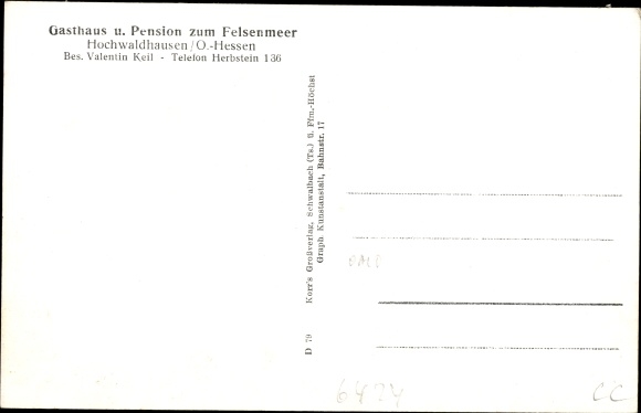 Postcard Ilbeshausen Hochwaldhausen Grebenhain in Vogelsbergkreis, Teufelsmühle