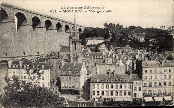PC Morlaix Finistère, general view, viaduct