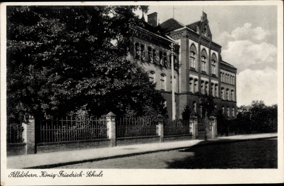 Postcard Altdöbern in Niederlausitz, king Friedrich Schule