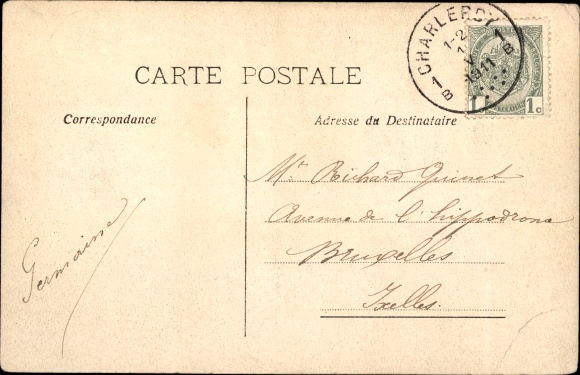 Postcard Charleroi Wallonia Hainault, Exposition 1911, Aile Droite