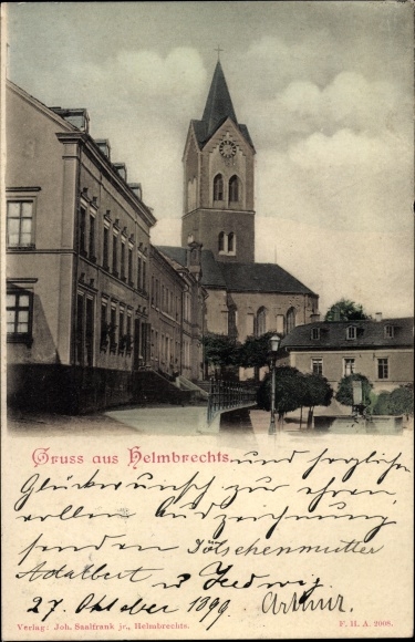 PC Helmbrechts in Oberfranken, partial view, church