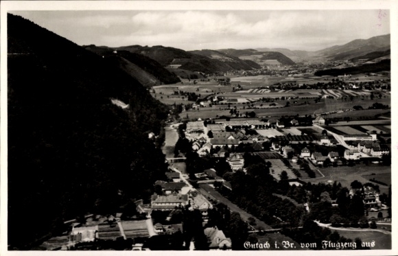 Postcard Gutach im Breisgau Black Forest, aerial photograph