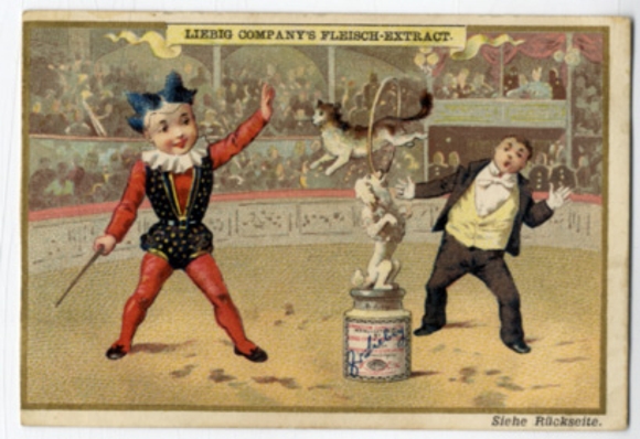 Liebig single picture picture 5 series A 123 S 212 circus pictures I 1887