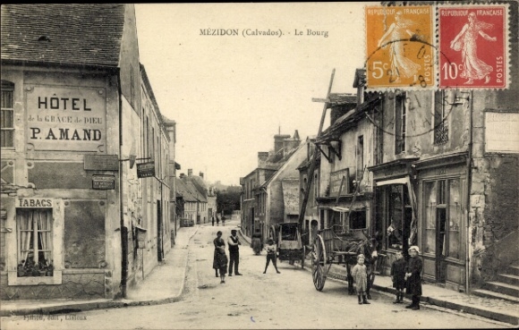 Ak Mézidon Calvados, Le Bourg, Hotel de la Grace de Dieu