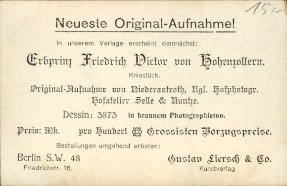 Postcard Hereditary Prince Friedrich Viktor of Hohenzollern Sigmaringen, portrait in uniform, spiked helmet