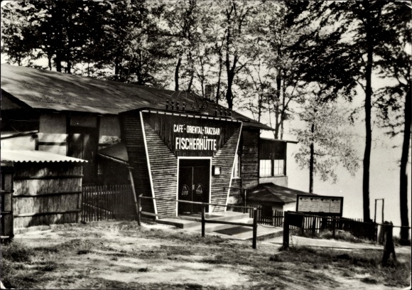 Postcard Ückeritz on Usedom, Inn Fischerhütte