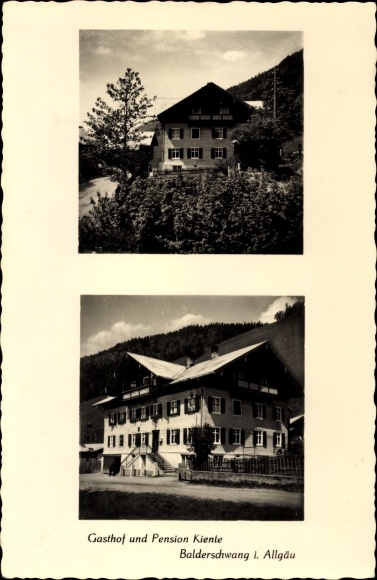 Ak Balderschwang Allgäu, Inn en Pension Kienle