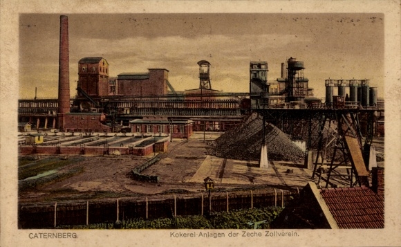 KP Katernberg Essen Nadrenia Północna-Westfalia, koksownia kopalni Zollverein