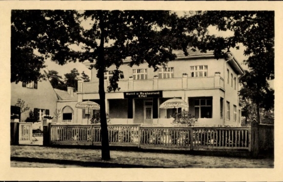 Postcard Bad Saarow Pieskow in der Mark, Hotel and Restaurant Ettel