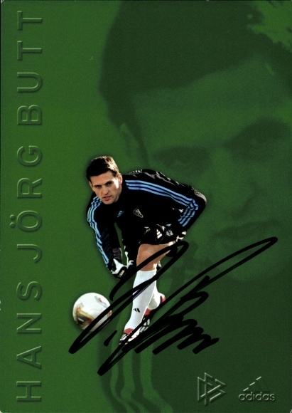 Autograph card footballer Hans Jörg Butt, German national team, autograph