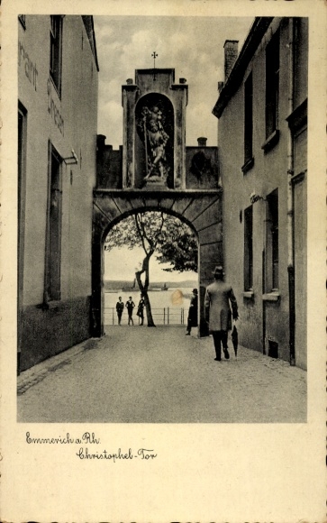 Postcard Emmerich am Rhein, Christophel Gate