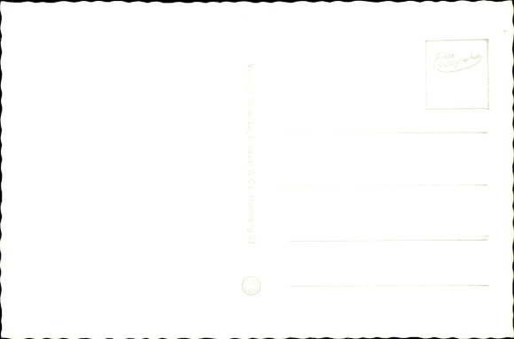 Postcard Uetersen in Holstein, harbor, Gr. Wulfhagen, Marktstraße, Neue Heimat, high-rise