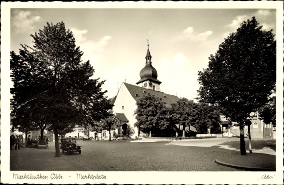PC Marktleuthen in the Fichtelgebirge, market square