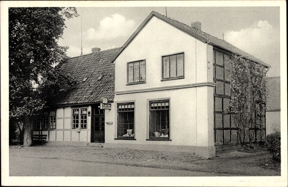 Postcard Felde Riede Lower Saxony, commercial building and inn by HH Lange