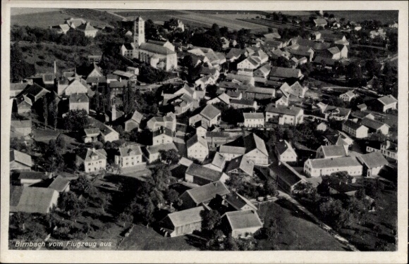 Postcard Bad Birnbach in Rottal Lower Bavaria, aerial photograph