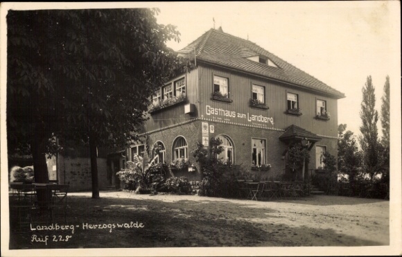 Photo Postcard Herzogswalde Wilsdruff Saxony, Landberg, Gasthaus zum Landberg
