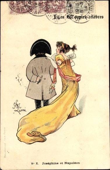Kunstenaar Ak Collection de la Creme Simon, Les Couples celebres, Josephine et Napoleon
