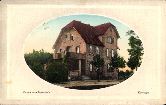 Ansichtkaart in reliëf Haßloch Hassloch in der Pfalz, Kurhaus
