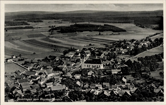 Postcard Denklingen Reichshof Oberbergischer Kreis, aerial photograph
