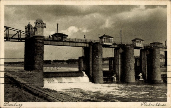 KP Duisburg w Zagłębiu Ruhry, śluza Ruhr