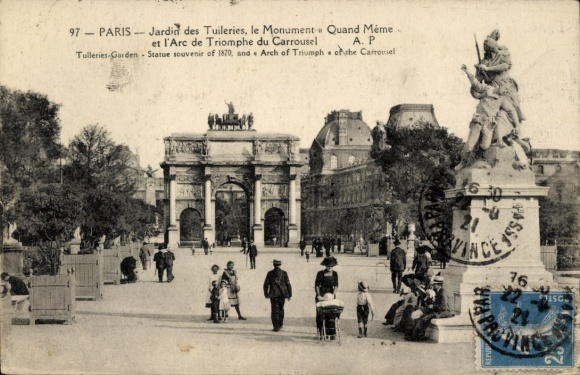 foto Parijs VIII, triomfboog, Arc de Triomphe, Quand Meme Monument
