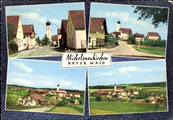 Postcard Michelsneukirchen Oberpfalz, partial views