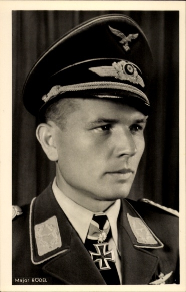 KP Major Gustav Rödel, Krzyż Rycerski, Liście Dębu, Luftwaffe