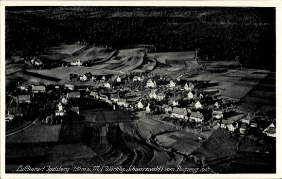 Postcard Igelsberg Freudenstadt in the Black Forest, aerial photograph