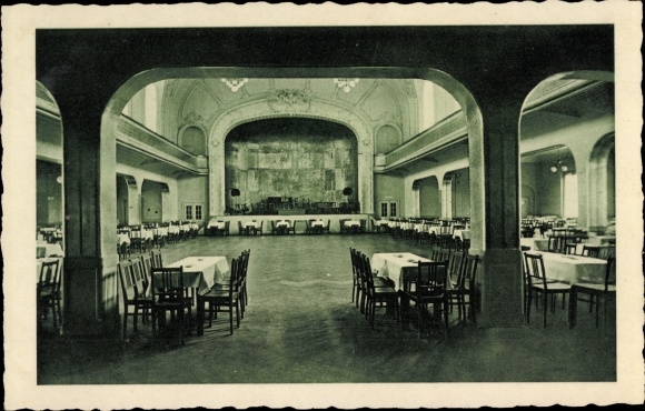 Postcard Dresden Cotta, establishment Schusterhaus, dance and restaurant