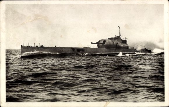 Ak Marine Militaire Française, Französisches U-Boot, Sous Marin Surcouf