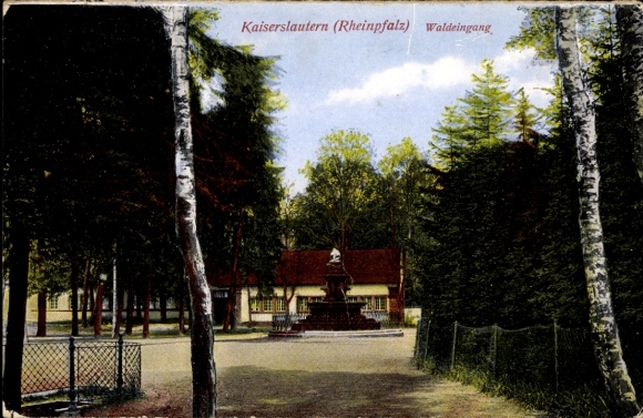 Ak Kaiserslautern in Rheinland Pfalz, Waldeingang