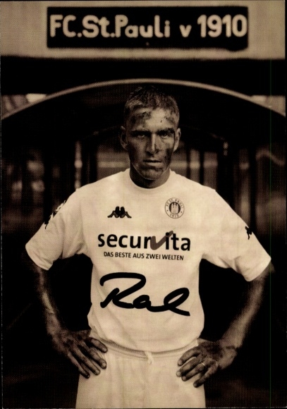 Autogrammkarte Fußballer Christian Rahn, FC St. Pauli, Autogramm