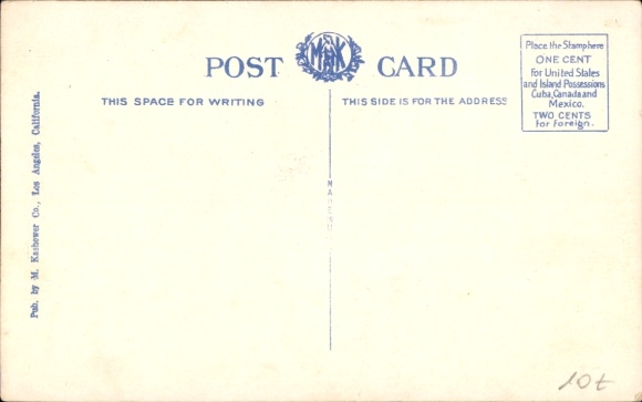 Postcard advertising, alcohol Old Taylor