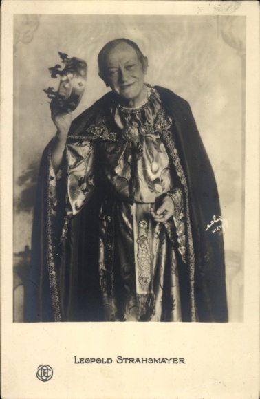 Ak Schauspieler Leopold Strahsmayer, Portrait