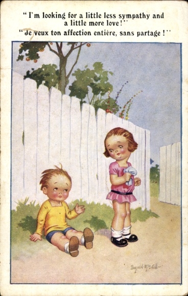 Artist Postcard McGill, Donald, I'm looking for a little less sympathy, children