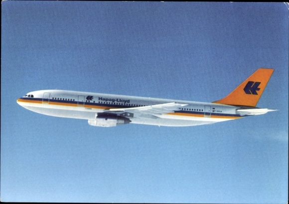 Postcard passenger aircraft of Hapag Lloyd, Airbus A 300 B 4