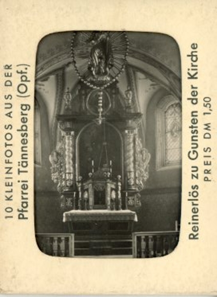 10 old photos of the parish of Tännesberg in the Upper Palatinate, in the appropriate booklet, various views