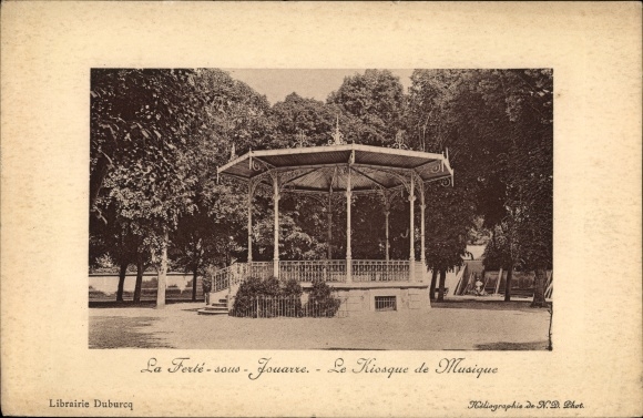 Ak La Ferté sous Jouarre Seine et Marne, Le Kiosque de Musique