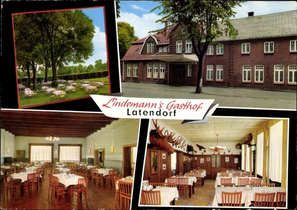 Postcard Latendorf in Schleswig Holstein, Lindemann&#39;s Gasthof