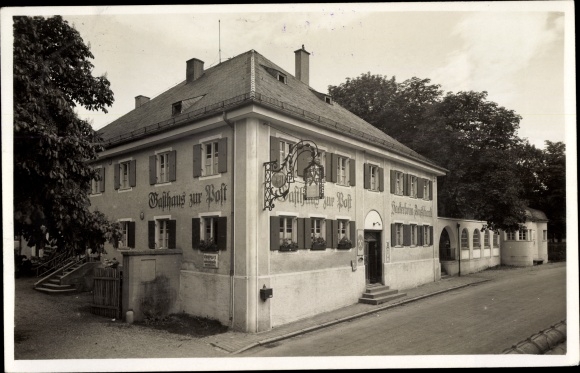 Foto Ak Baierbrunn Oberbayern, Inn zur Post