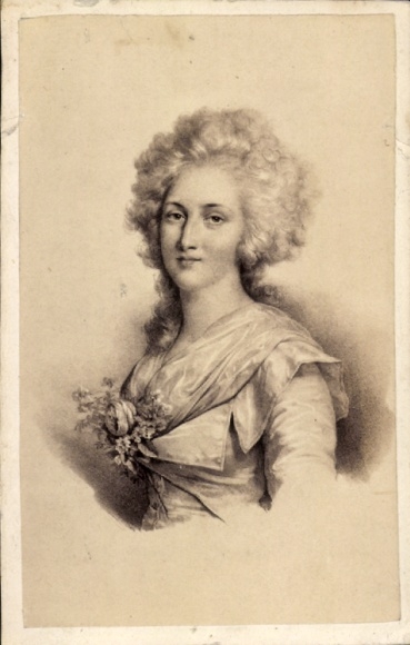 CDV Madame Elisabeth of Bourbon, portrait