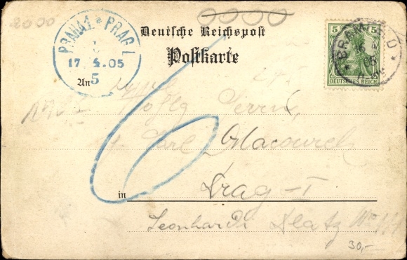 Chromo-Litho Hamburg Wandsbek Bramfeld, inn, street section